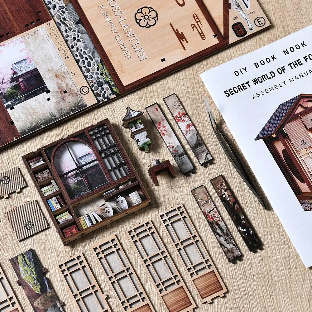 Japanese Sakura Alley Book Nook Kit
