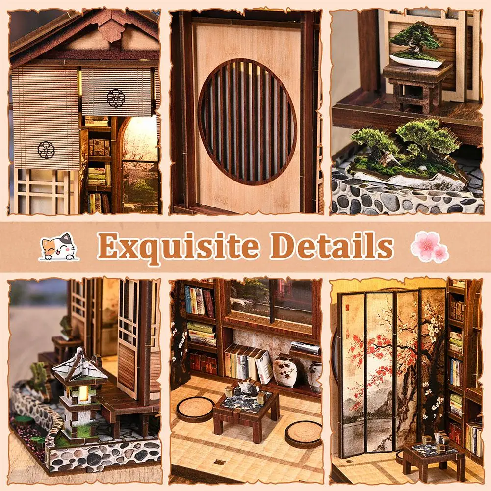 Japanese Sakura Alley Book Nook Kit