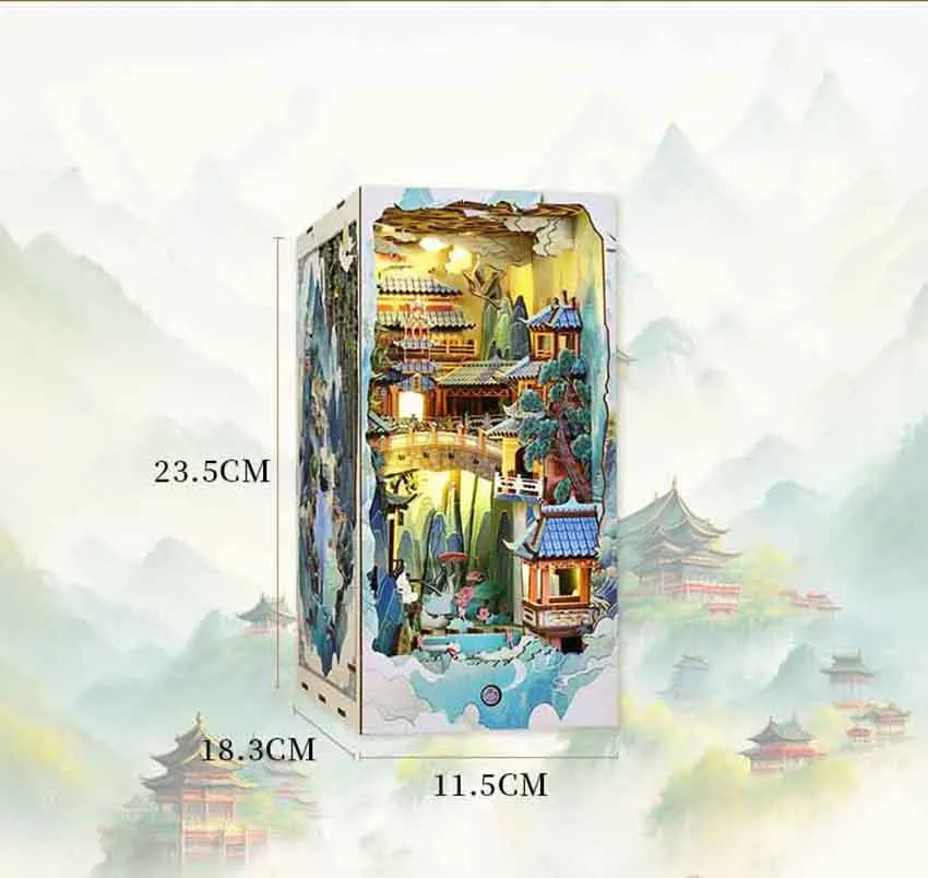 Mini Wooden Book Nook Kit