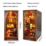 DIY Wooden Magic Academy Book Nook Kit