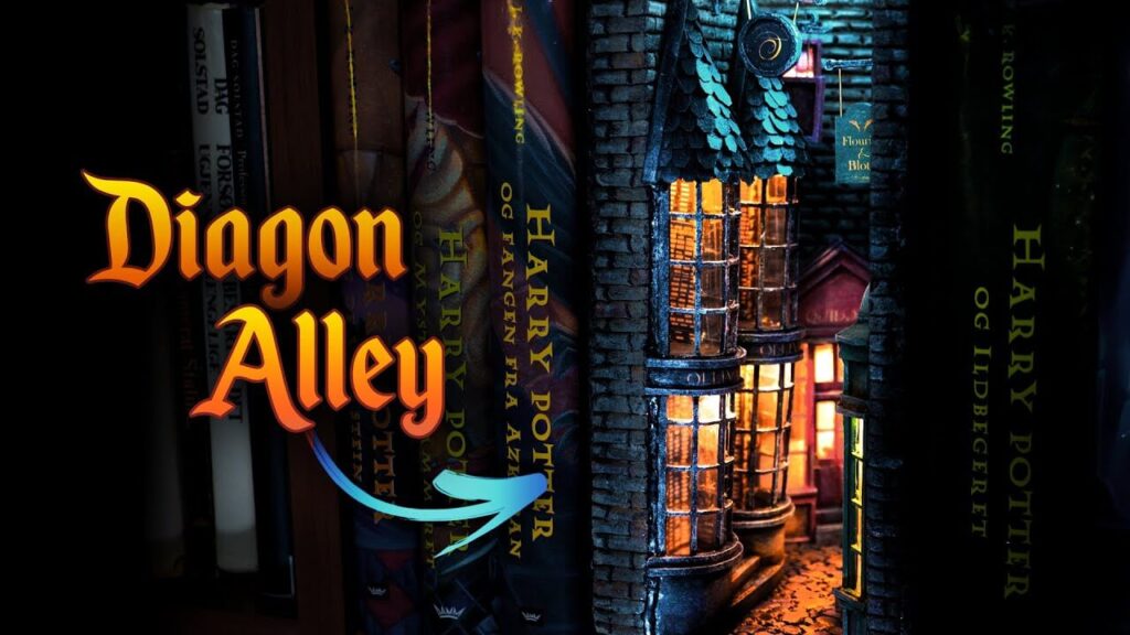 Handmade vs DIY Harry Potter Book Nooks