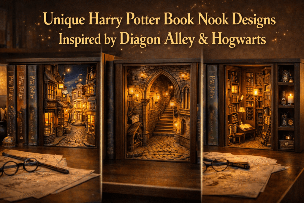 Unique Harry Potter Book Nook Designs