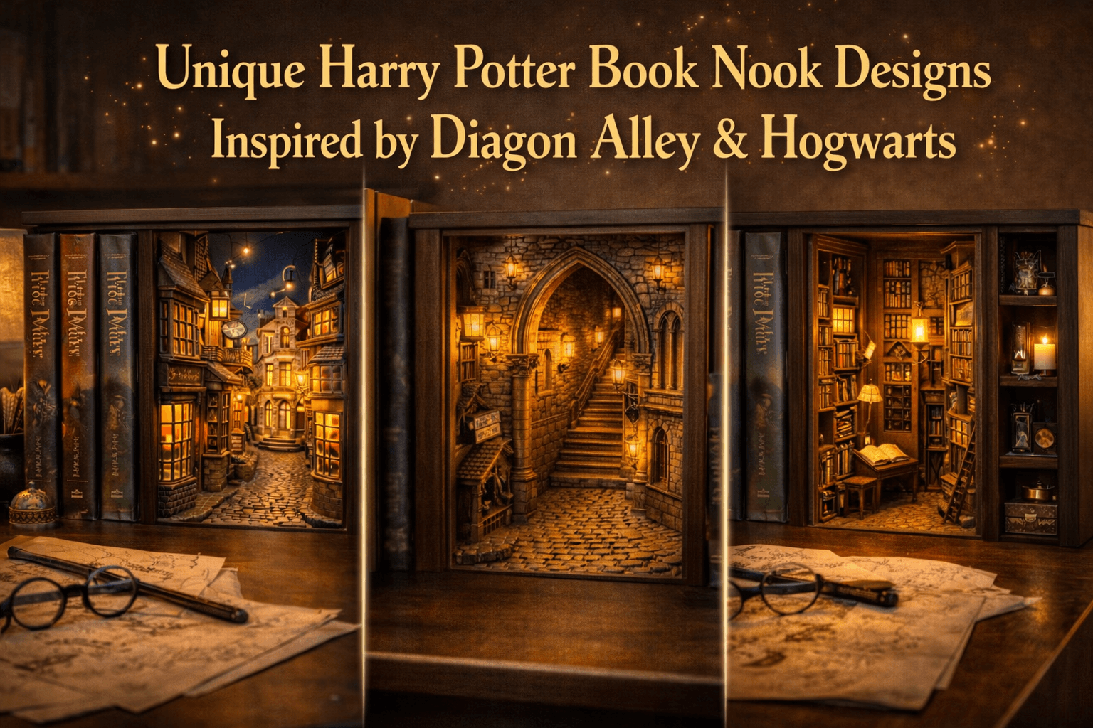 Unique Harry Potter Book Nook Designs